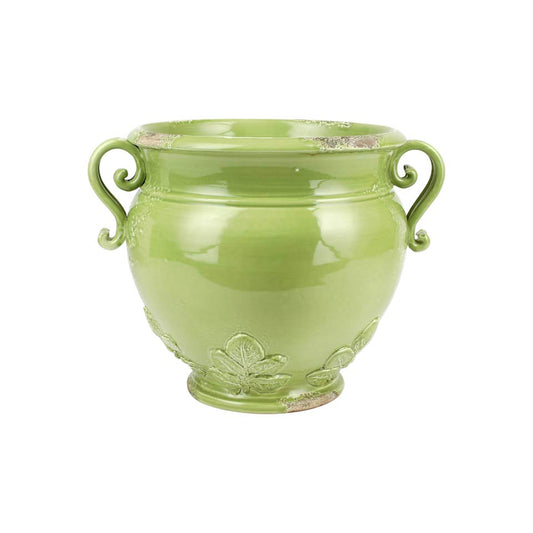 Pistachio Basil Round Planter