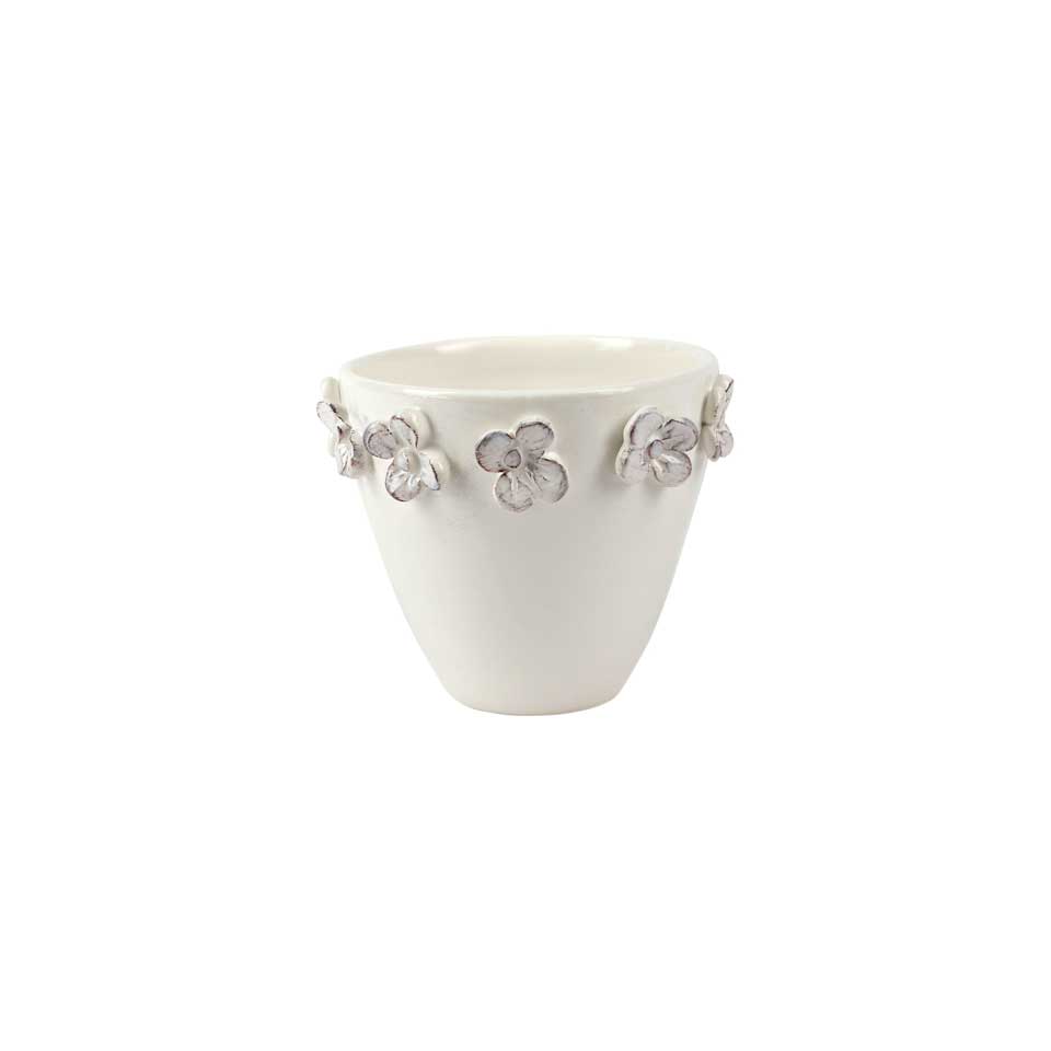 White Flower Small Cachepot