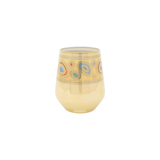 Cream Stemless Wine Glass