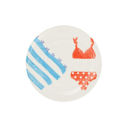 Red Bikini Salad Plate