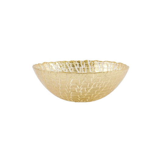 Gold Crocodile Small Bowl