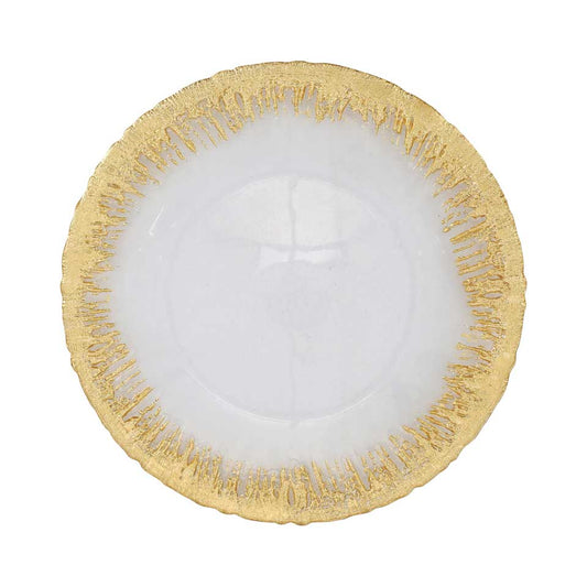 Gold Brushstroke Service Plate/Charger