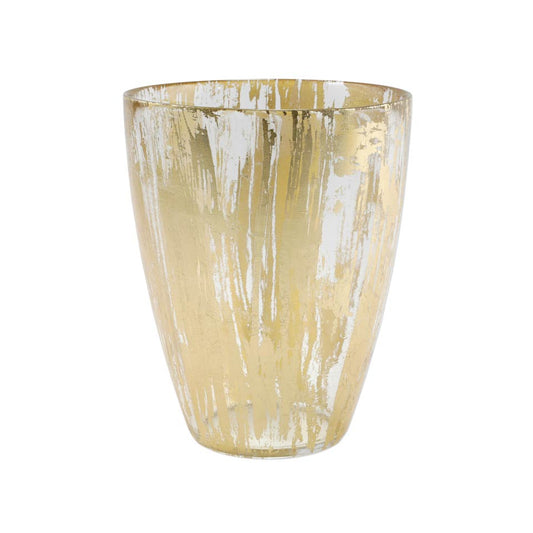 Gold Brushstroke Vase