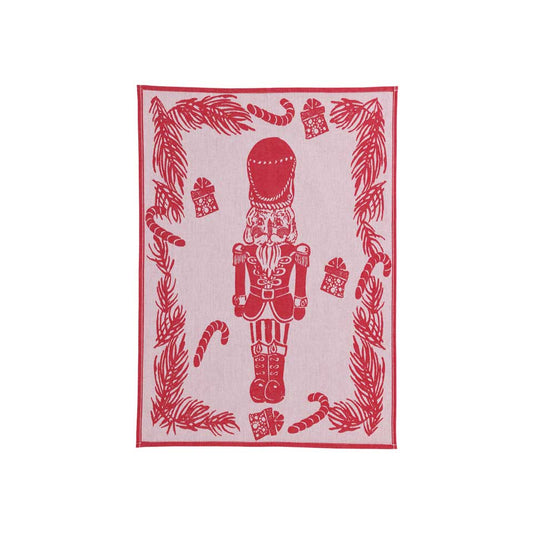 Red Nutcracker Dish Towels - Set of 2