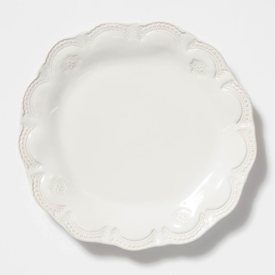 White Lace Dinner Plate