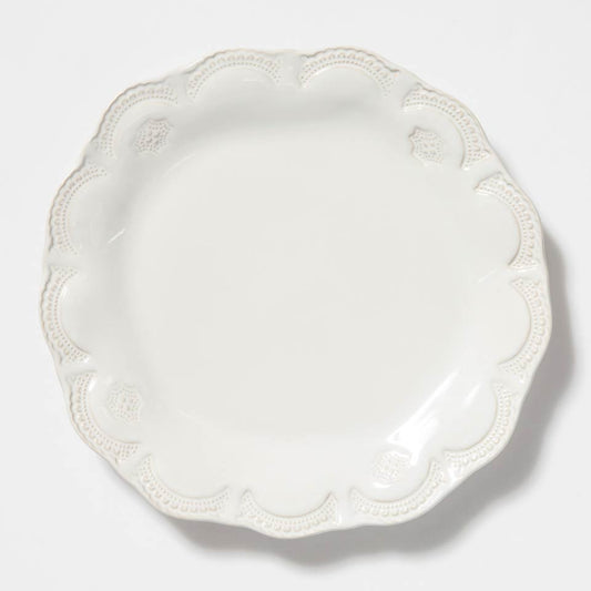 White Lace Dinner Plate