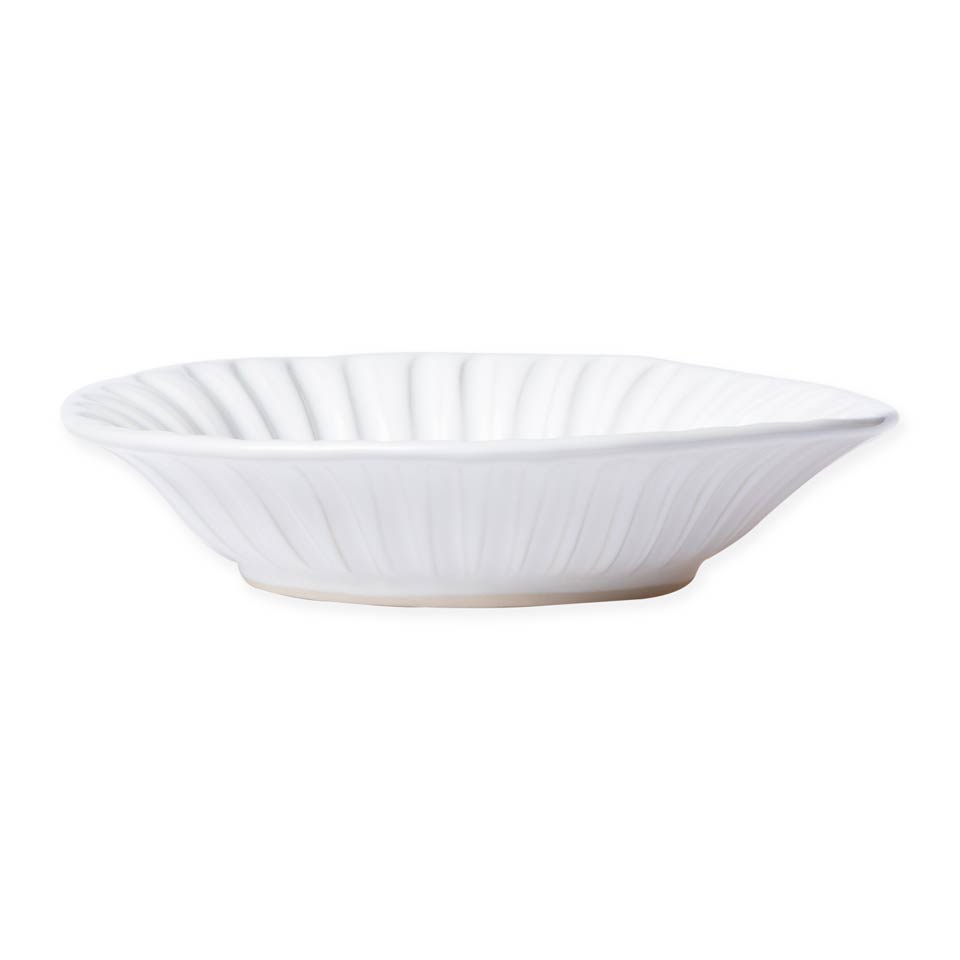 White Stripe Pasta Bowl