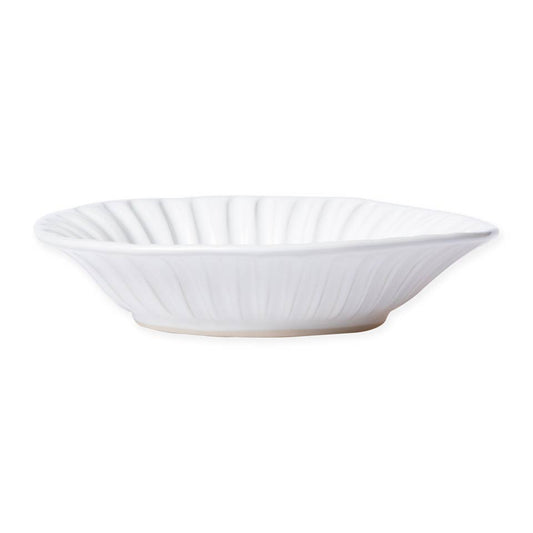White Stripe Pasta Bowl