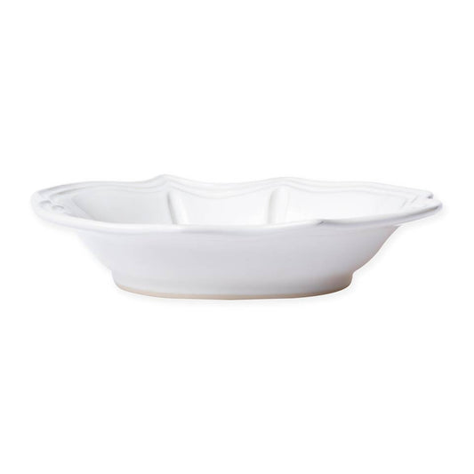 White Baroque Pasta Bowl