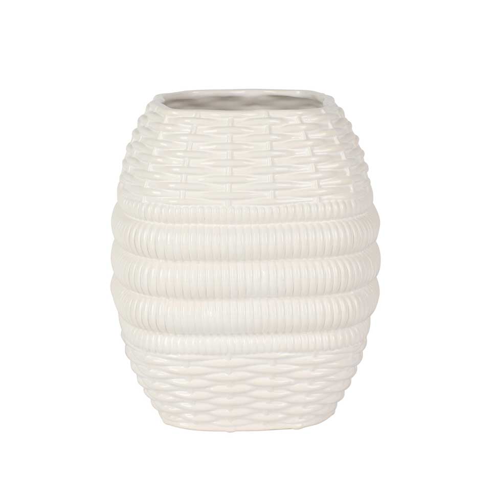Basketweave Large Vase