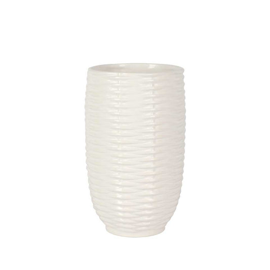Basketweave Short Vase
