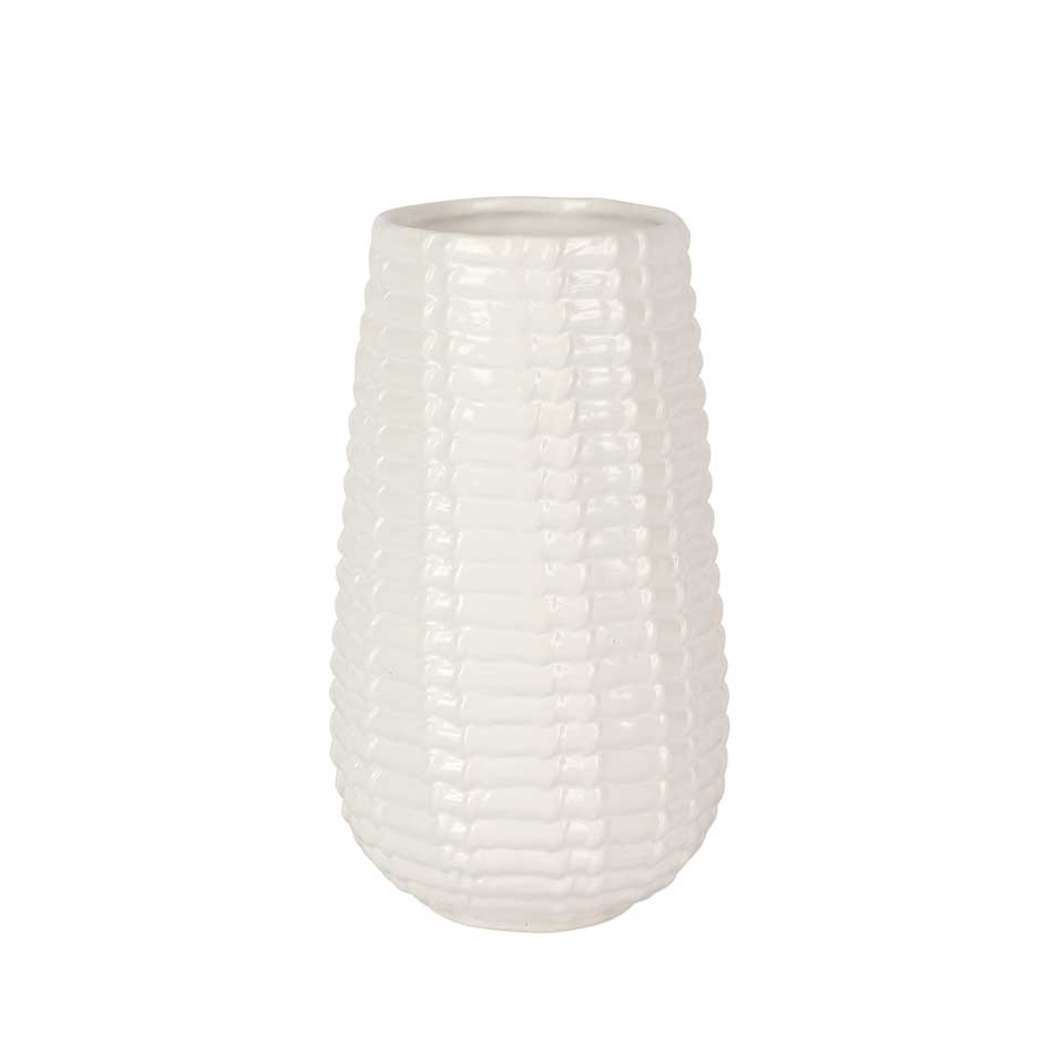 Basketweave Tall Vase