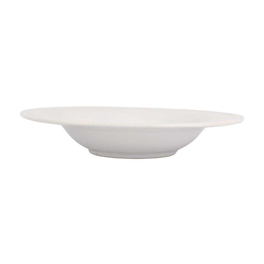 White Shallow Serving Bowl