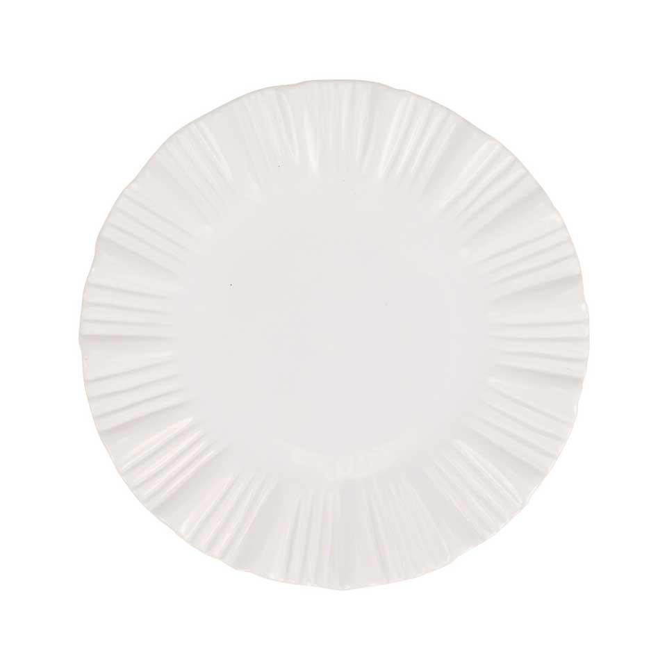 White European Dinner Plate