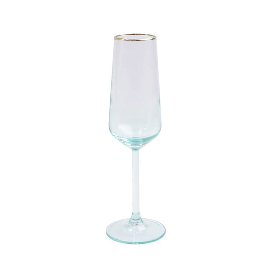 Green Champagne Flute