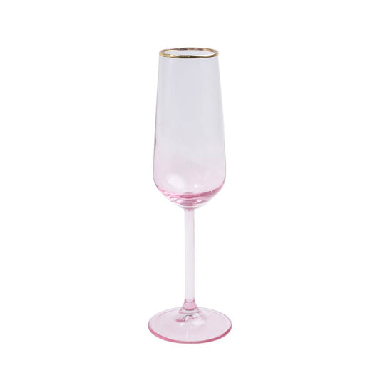 Pink Champagne Flute