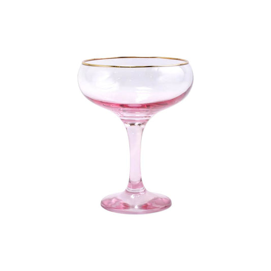 Pink Coupe Champagne Glass