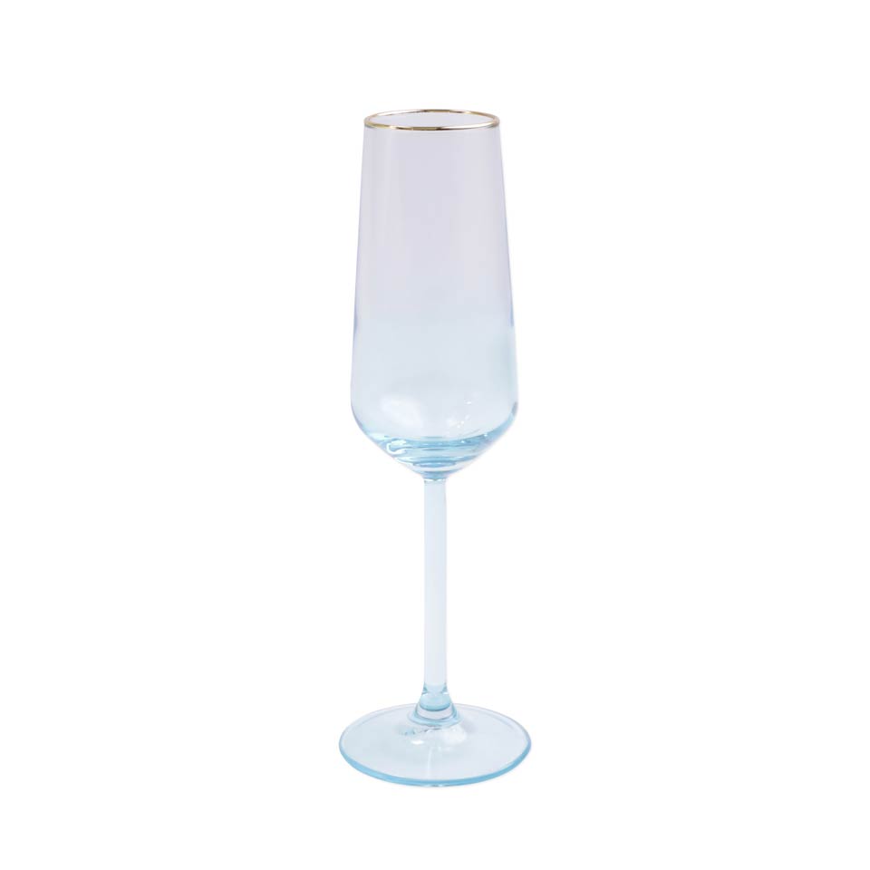 Turquoise Champagne Flute