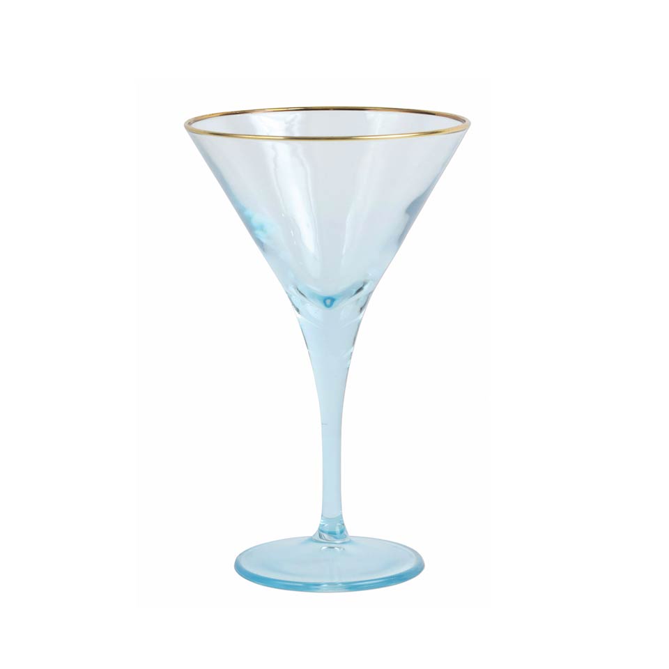 Turquoise Martini Glass