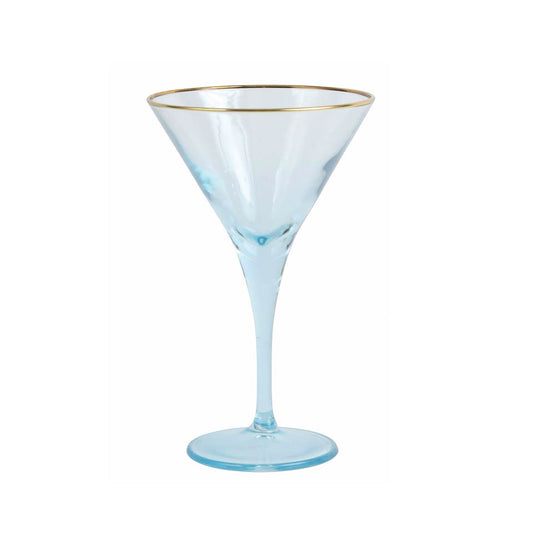 Turquoise Martini Glass