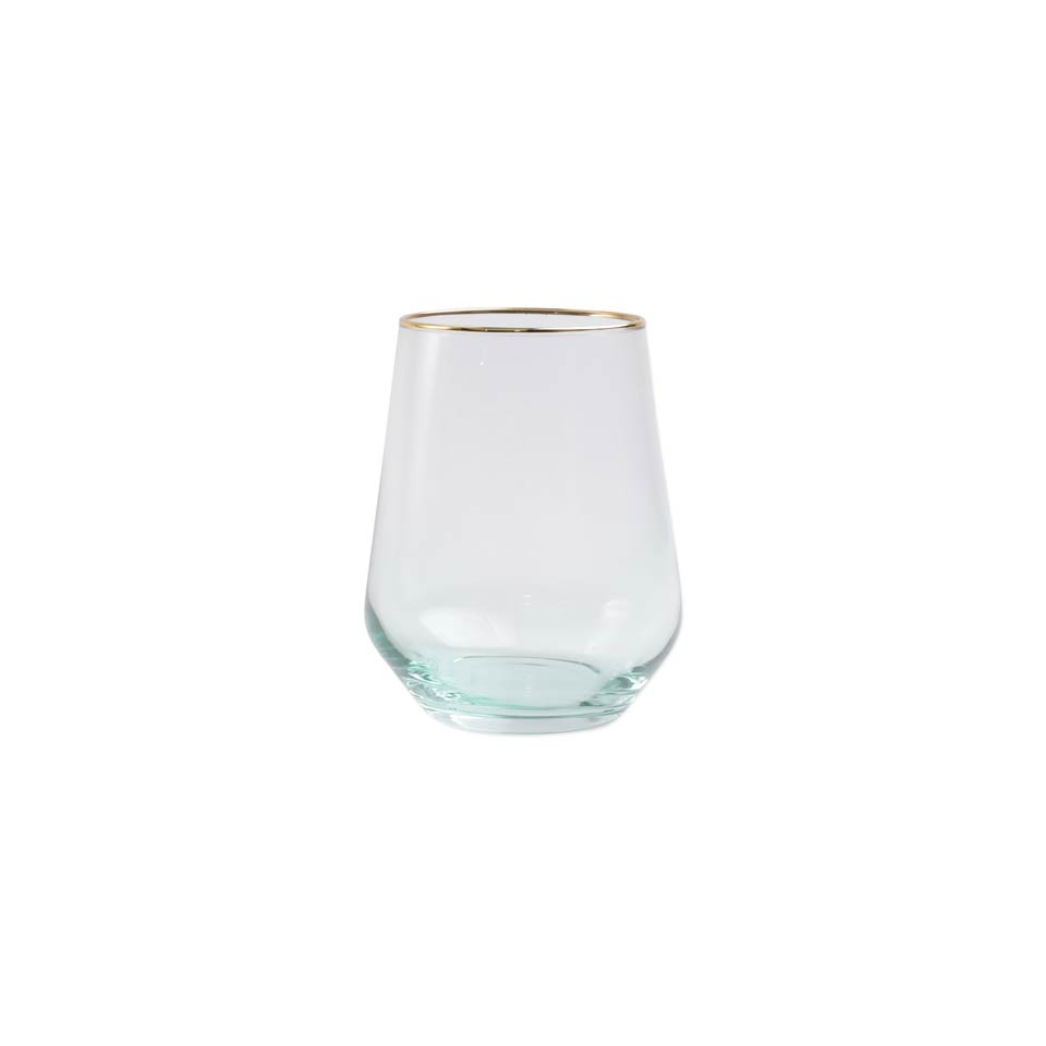 Yellow Stemless Wine Glass