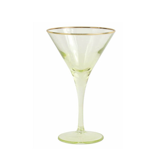 Yellow Martini Glass