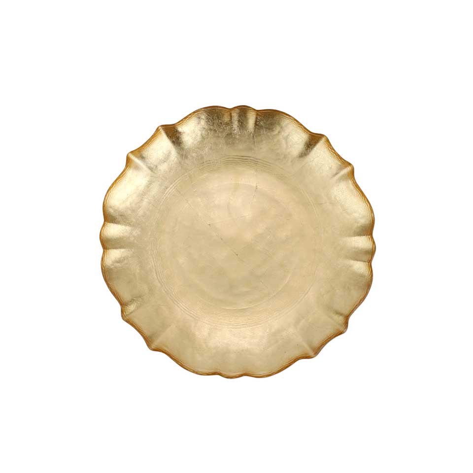 Gold Cocktail Plate