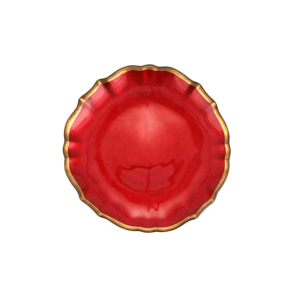 Red Cocktail Plate