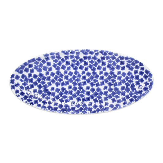 Flower Narrow Oval Platter