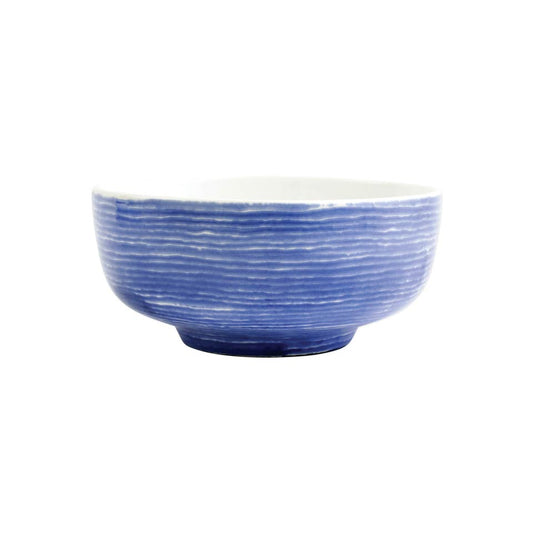 Stripe Medium Footed Serving Bowl