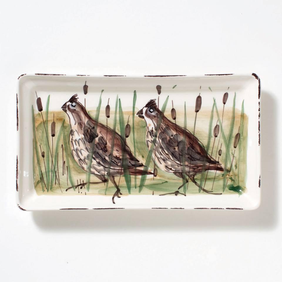 Quail Rectangular Platter