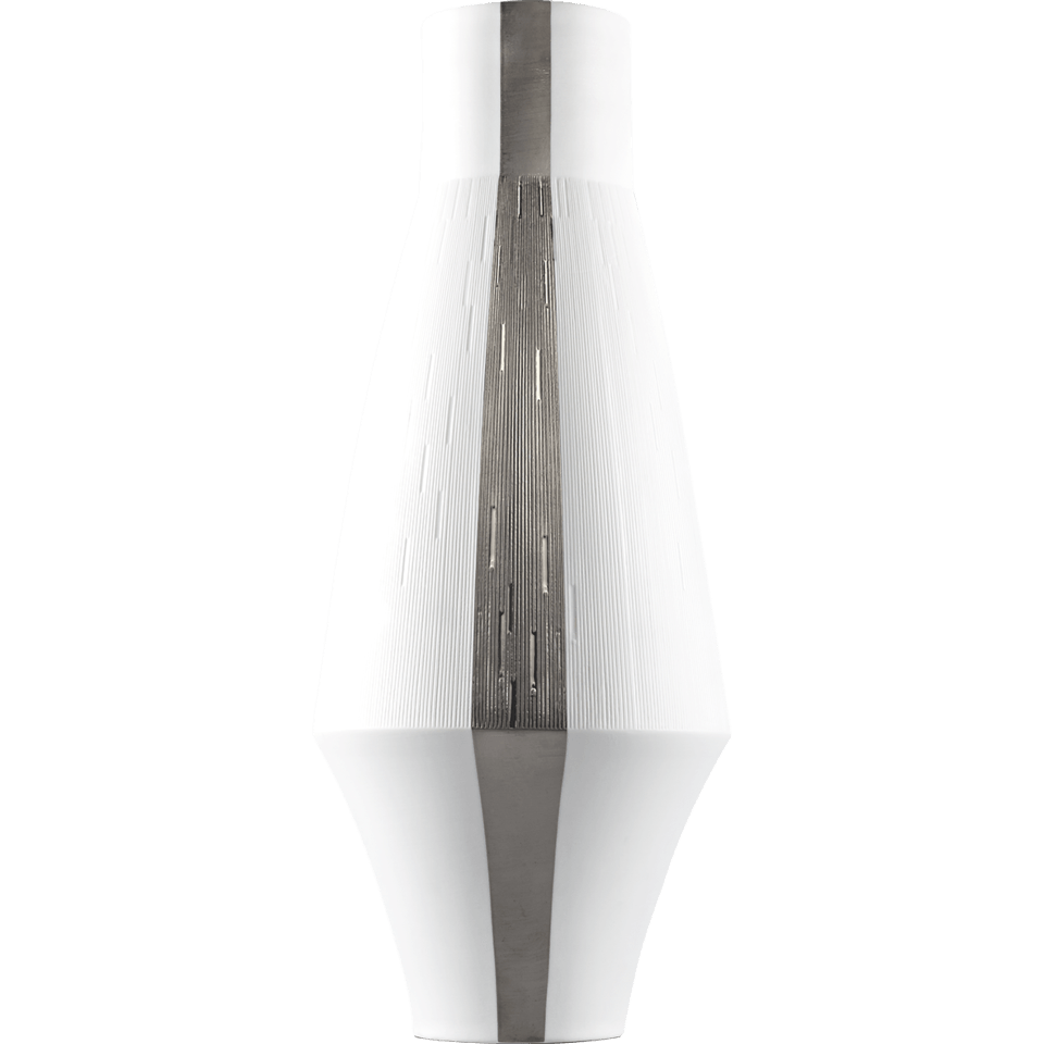 Large Infini Vase with 2 Platinum Bands