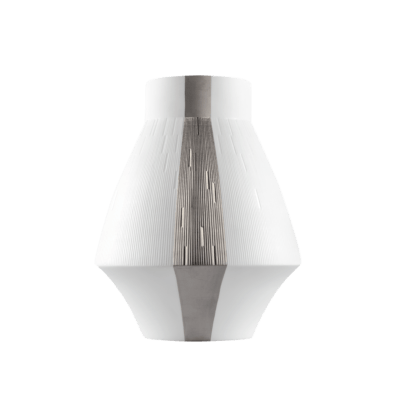Small Infini Vase with 2 Platinum Bands