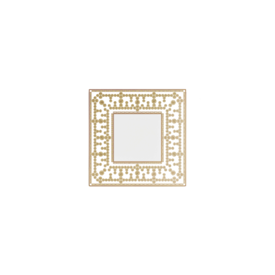 Small White Gold Tiara Tray