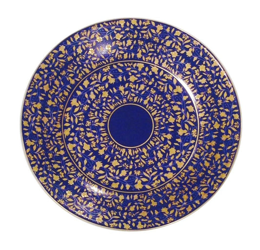 Blue b&b plate
