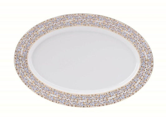 White oval platter