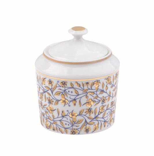 White sugar bowl