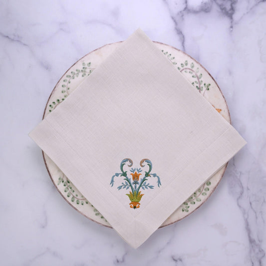 Villa Estate, Cream (Multi) Large Napkin