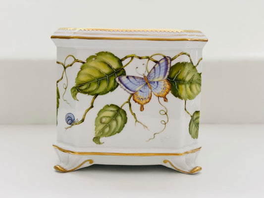 Square Cachepot Butterfly on Vine
