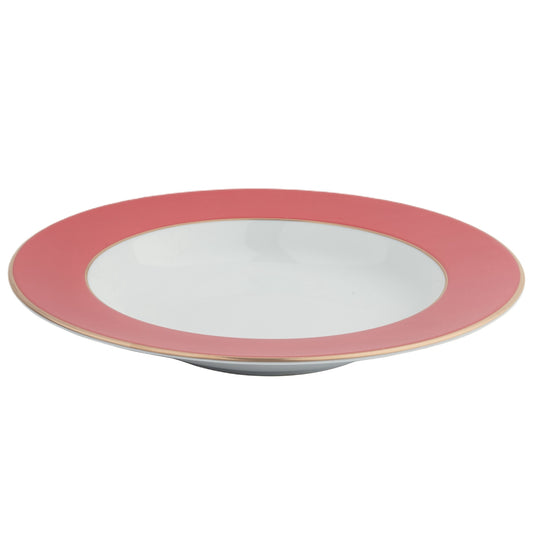 Red Gold Soup Plate