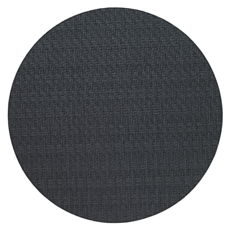 Black Round Mats p/4