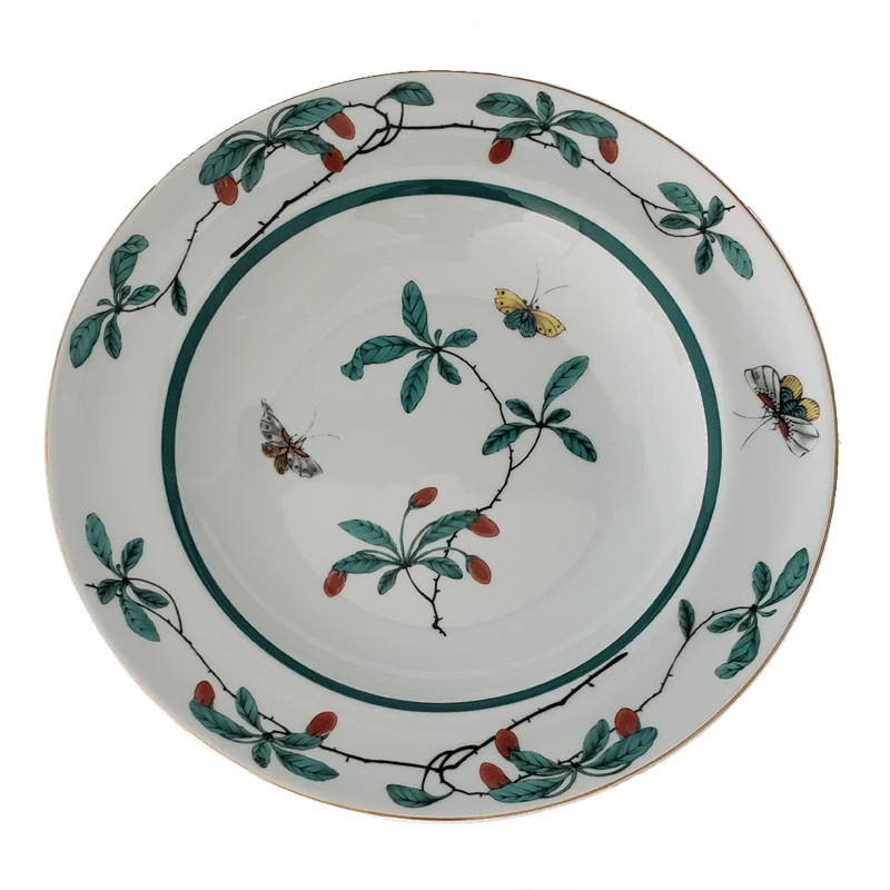 Famille Verte Rim Soup Plate