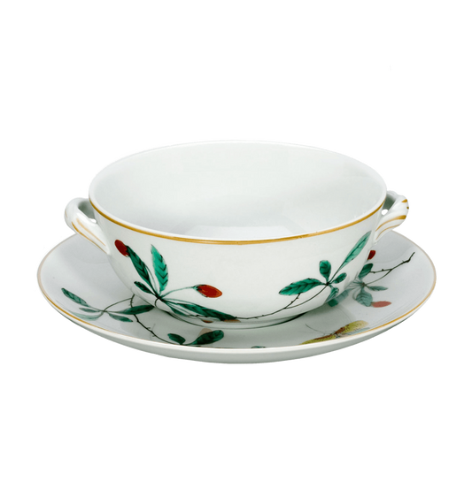 Famille Verte Bouillon Cup & Saucer