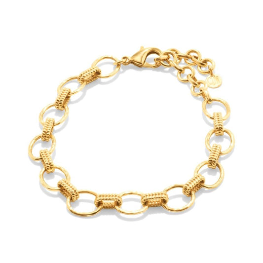Grande Link Bracelet, 7.5" - Gold