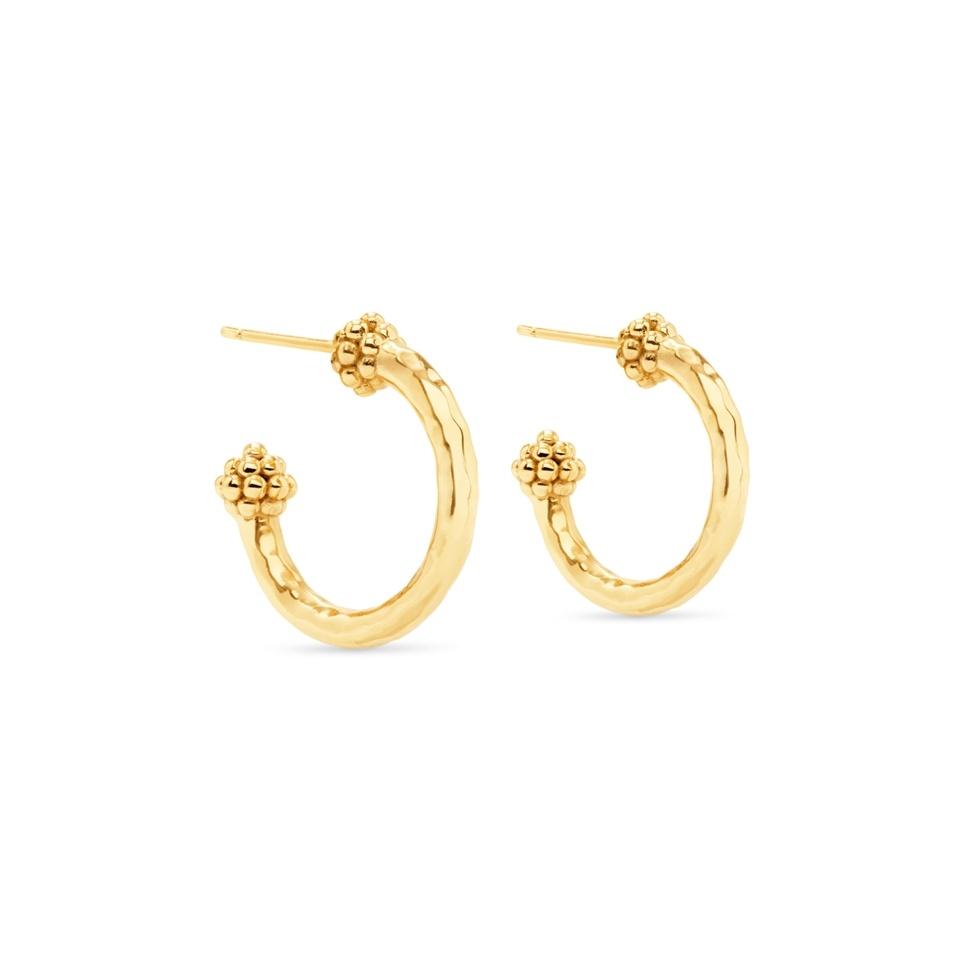 Slice Small Hoop Earrings - Gold