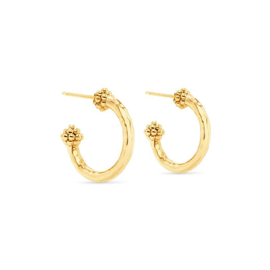 Slice Small Hoop Earrings - Gold