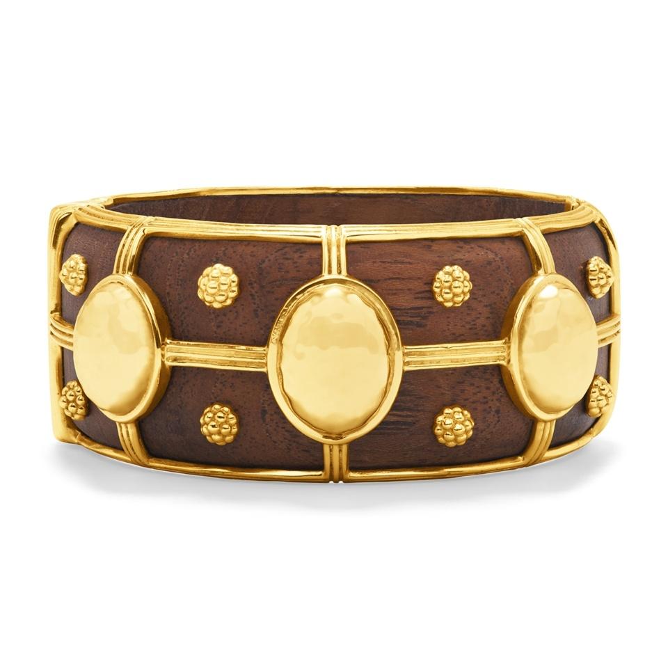 Grande Hinged Bangle - Teak