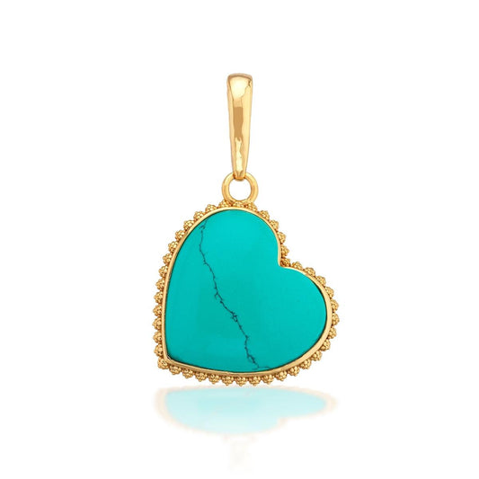 Gem Charm/Pendant - Turquoise