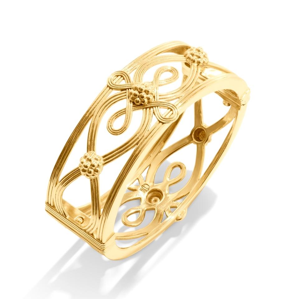 Hinged Bangle - Gold