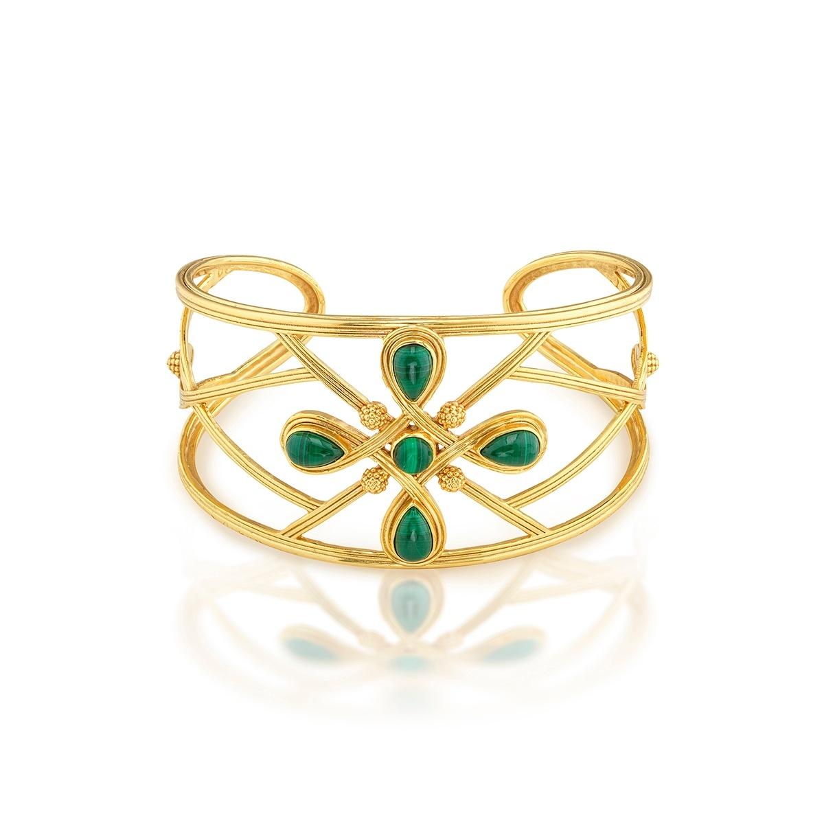 Gem Cuff - Malachite